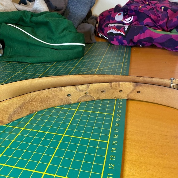 Canali vitello stampato calf leather belt - Picture 8 of 9